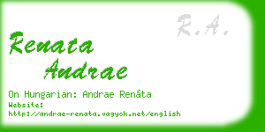 renata andrae business card